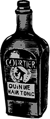 An illustration of a hair tonic bottle (not Koken)